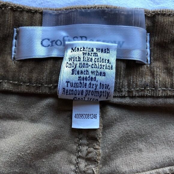 Croft and Barrow Corduroy Pants Tan Size 10 - Picture 4 of 6